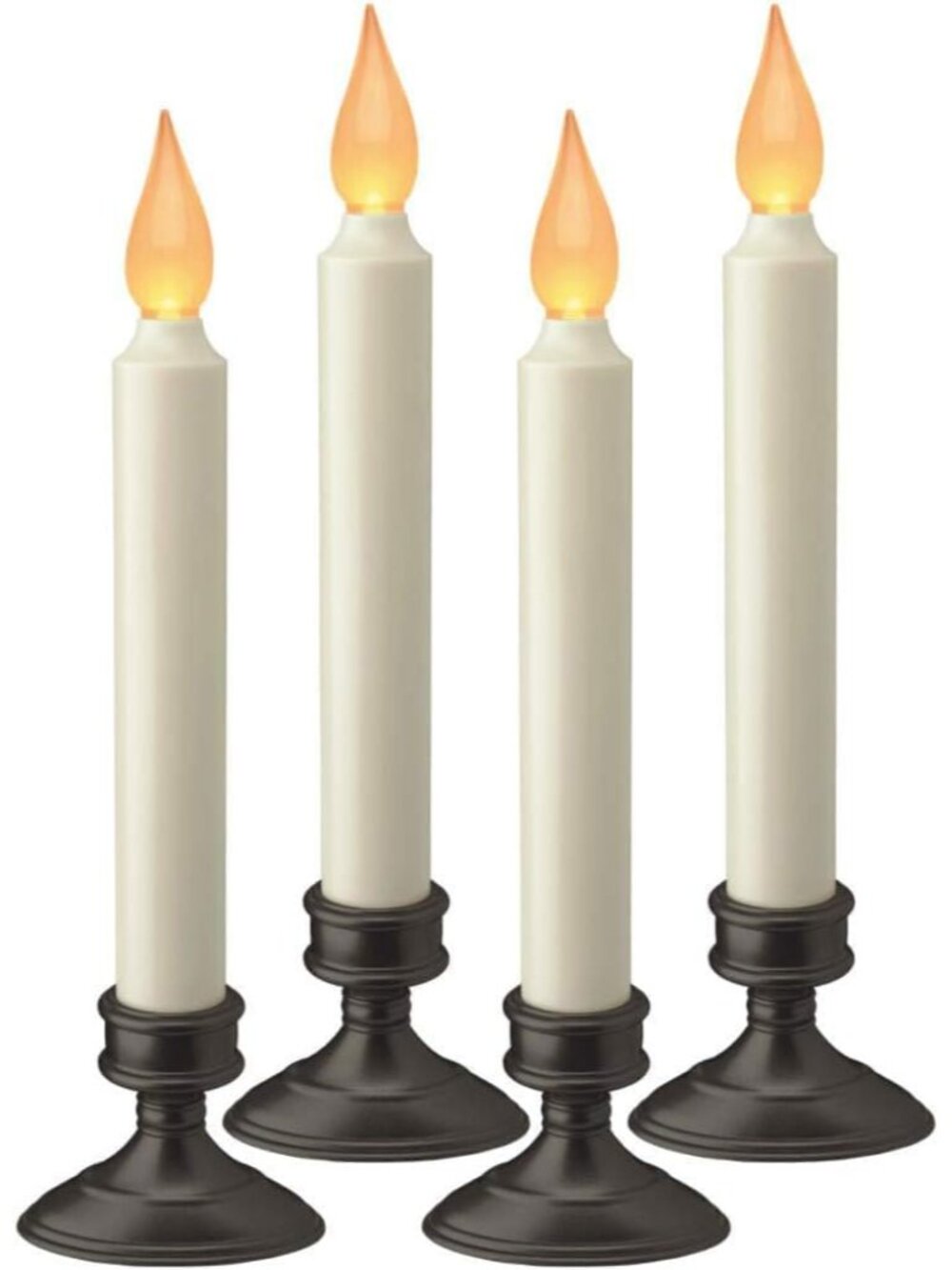 Xodus Battery Operated LED Window Candles, Dusk to Dawn Sensor, 4 Pack
